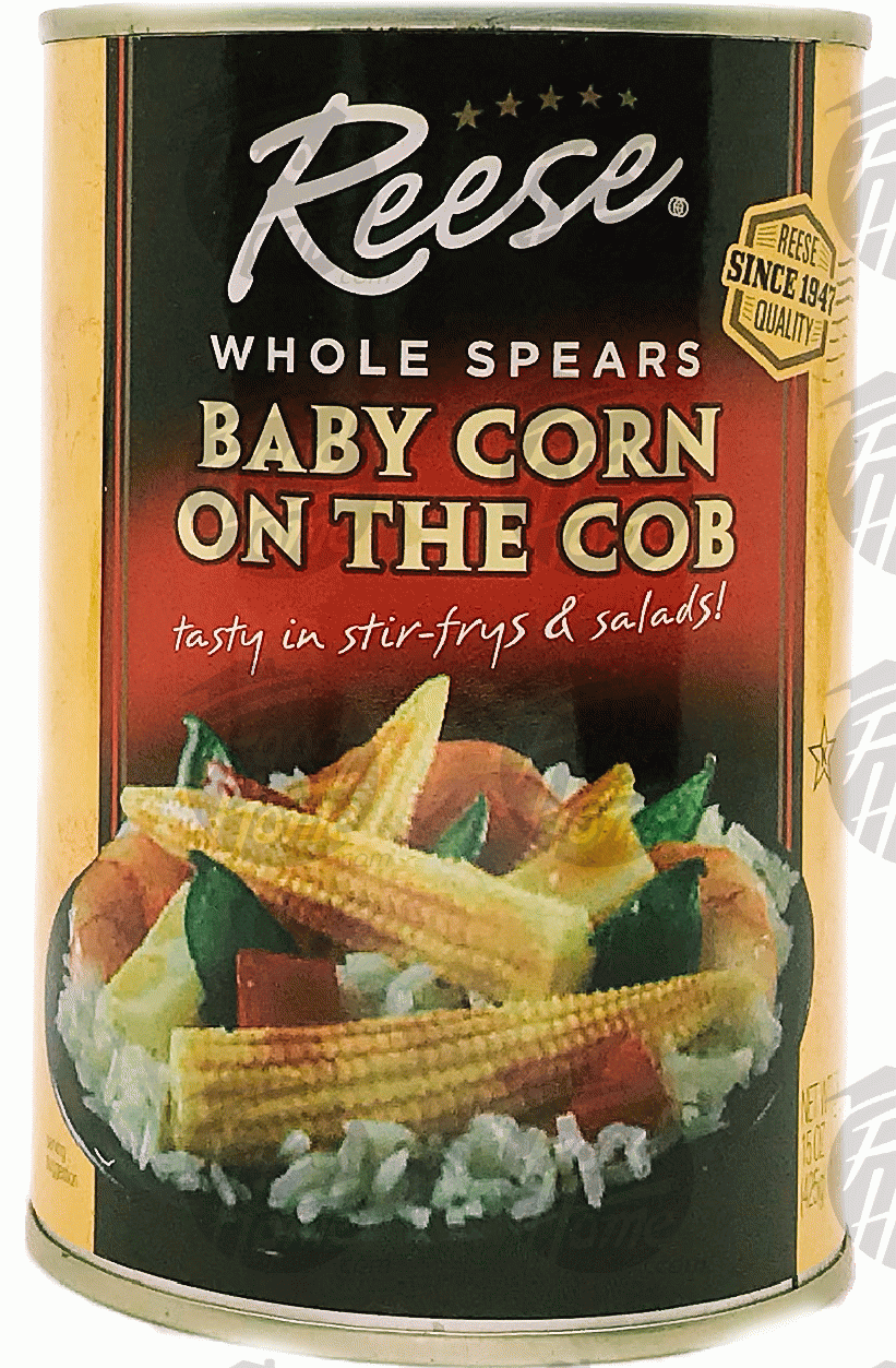 Reese  baby corn on the cob, whole spears Full-Size Picture